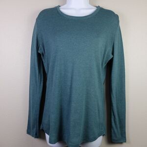 Great Northwest Indigo Base Layer Long Sleeve Top Size Large